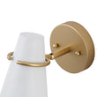 Load image into Gallery viewer, Farmhouze Light - Mid - Century 1 - Light Metal Adjutable Cone Wall Light - Wall Sconce - White - 
