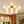 Load image into Gallery viewer, Farmhouze Light - Mid - Century 11 - Light Opal Glass Globe Sunburst Semi Flush - Chandelier - Brass - 
