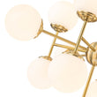 Load image into Gallery viewer, Farmhouze Light-Mid-Century 13-Light Milky Glass Globe Layered Sputnik Chandelier-Chandelier-32 in-
