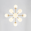 Load image into Gallery viewer, Farmhouze Light-Mid-Century 13-Light Milky Glass Globe Layered Sputnik Chandelier-Chandelier-32 in-
