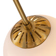 Load image into Gallery viewer, Farmhouze Light - Mid - Century 16 - Light Opal Glass Globe Sputnik Chandelier - Chandelier - Brass - 
