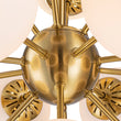 Load image into Gallery viewer, Farmhouze Light - Mid - Century 16 - Light Opal Glass Globe Sputnik Chandelier - Chandelier - Brass - 
