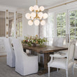 Load image into Gallery viewer, Farmhouze Light - Mid - Century 16 - Light Opal Glass Globe Sputnik Chandelier - Chandelier - Brass - 
