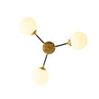 Load image into Gallery viewer, Farmhouze Light - Mid Century 3 - Light Milky White Glass Globe Ceiling Light - Ceiling Light - 26 in. - 
