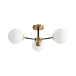 Load image into Gallery viewer, Farmhouze Light - Mid Century 3 - Light Milky White Glass Globe Ceiling Light - Ceiling Light - 26 in. - 
