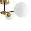 Load image into Gallery viewer, Farmhouze Light - Mid Century 3 - Light Milky White Glass Globe Ceiling Light - Ceiling Light - 26 in. - 
