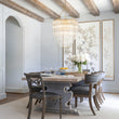Load image into Gallery viewer, Farmhouze Light-Mid-Century 7-Light Cascaded Glass Tube Tiered Chandelier-Chandelier-Brass-
