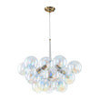 Load image into Gallery viewer, Farmhouze Light - Mid - Century Clear Rainbow Glass Cluster Bubble Chandelier - Chandelier - 24.8 in - 
