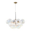 Load image into Gallery viewer, Farmhouze Light - Mid - Century Clear Rainbow Glass Cluster Bubble Chandelier - Chandelier - 24.8 in - 
