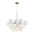 Load image into Gallery viewer, Farmhouze Light - Mid - Century Clear Rainbow Glass Cluster Bubble Chandelier - Chandelier - 24.8 in - 
