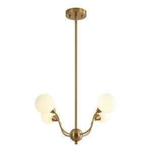 Farmhouze Light - Mid - Century Firework Milky Glass Globe Bubble Chandelier - Chandelier - 4 - Light - 