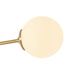 Load image into Gallery viewer, Farmhouze Light - Mid - Century Milky Glass Bubble Sputnik Semi Flush Mount - Ceiling Light - Brass - 
