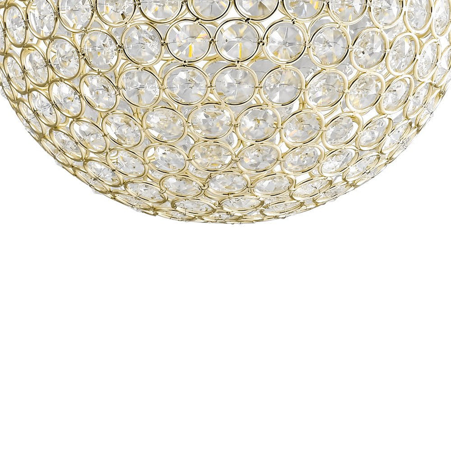 Farmhouze Light - Mid - Century Modern Luxe Gold Crystal Sphere Chandelier - Chandelier - Gold - 