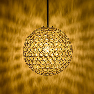 Farmhouze Light - Mid - Century Modern Luxe Gold Crystal Sphere Chandelier - Chandelier - Gold - 