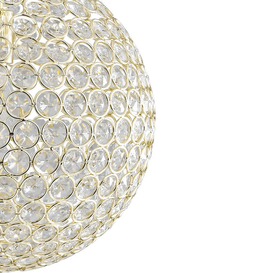 Farmhouze Light - Mid - Century Modern Luxe Gold Crystal Sphere Chandelier - Chandelier - Gold - 