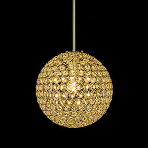 Farmhouze Light - Mid - Century Modern Luxe Gold Crystal Sphere Chandelier - Chandelier - Gold - 