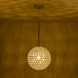 Farmhouze Light - Mid - Century Modern Luxe Gold Crystal Sphere Chandelier - Chandelier - Gold - 