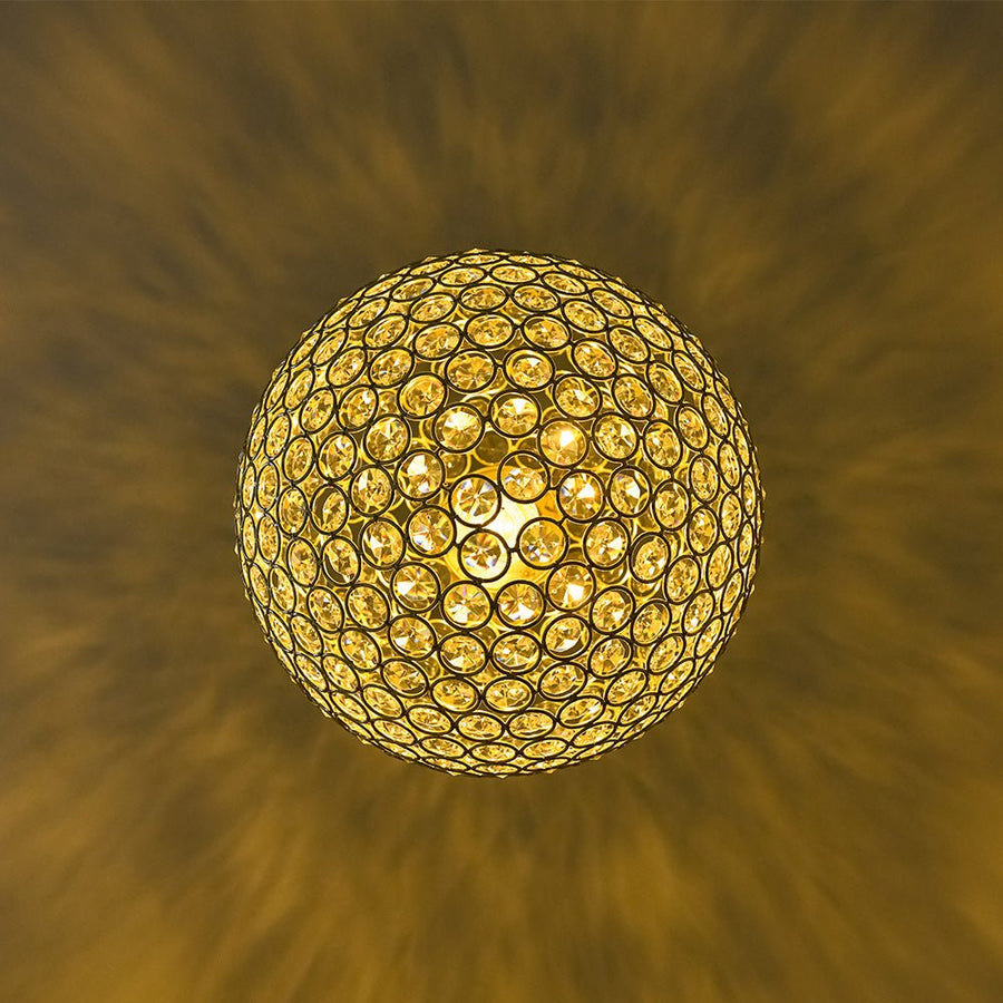 Farmhouze Light - Mid - Century Modern Luxe Gold Crystal Sphere Chandelier - Chandelier - Gold - 