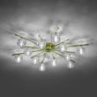Load image into Gallery viewer, Farmhouze Light-Mid-Century Sparkled Crystal Round Tiered Sputnik Ceiling Light-Chandelier-Brass-
