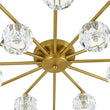 Load image into Gallery viewer, Farmhouze Light-Mid-Century Sparkled Crystal Round Tiered Sputnik Ceiling Light-Chandelier-Brass-
