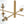 Load image into Gallery viewer, Farmhouze Light - Mid - Century Sputnik Clear Glass Globe Linear Island Chandelier - Chandelier - Brass - 
