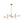 Load image into Gallery viewer, Farmhouze Light - Mid - Century Sputnik Clear Glass Globe Linear Island Chandelier - Chandelier - Brass - 
