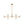 Load image into Gallery viewer, Farmhouze Light - Mid - Century Sputnik Clear Glass Globe Linear Island Chandelier - Chandelier - Brass - 
