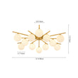 Load image into Gallery viewer, Farmhouze Light-Mid-Century Tiered Frosted Glass Bubble Round Sputnik Ceiling Light-Chandelier-Brass-
