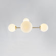 Load image into Gallery viewer, Farmhouze Light-Mid-Century Tiered Frosted Glass Globe Sputnik Entry Chandelier-Chandelier-Brass Black-
