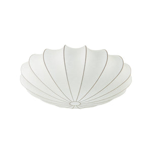 Farmhouze Light - Mid - century White Silk Flush Mount Light - Ceiling Light - 15 in - 