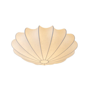 Farmhouze Light - Mid - century White Silk Flush Mount Light - Ceiling Light - 15 in - 