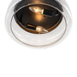 Load image into Gallery viewer, Farmhouze Light-Minimalist 2-Light Clear Glass Round Drum Flush Mount Light-Ceiling Light-Black-
