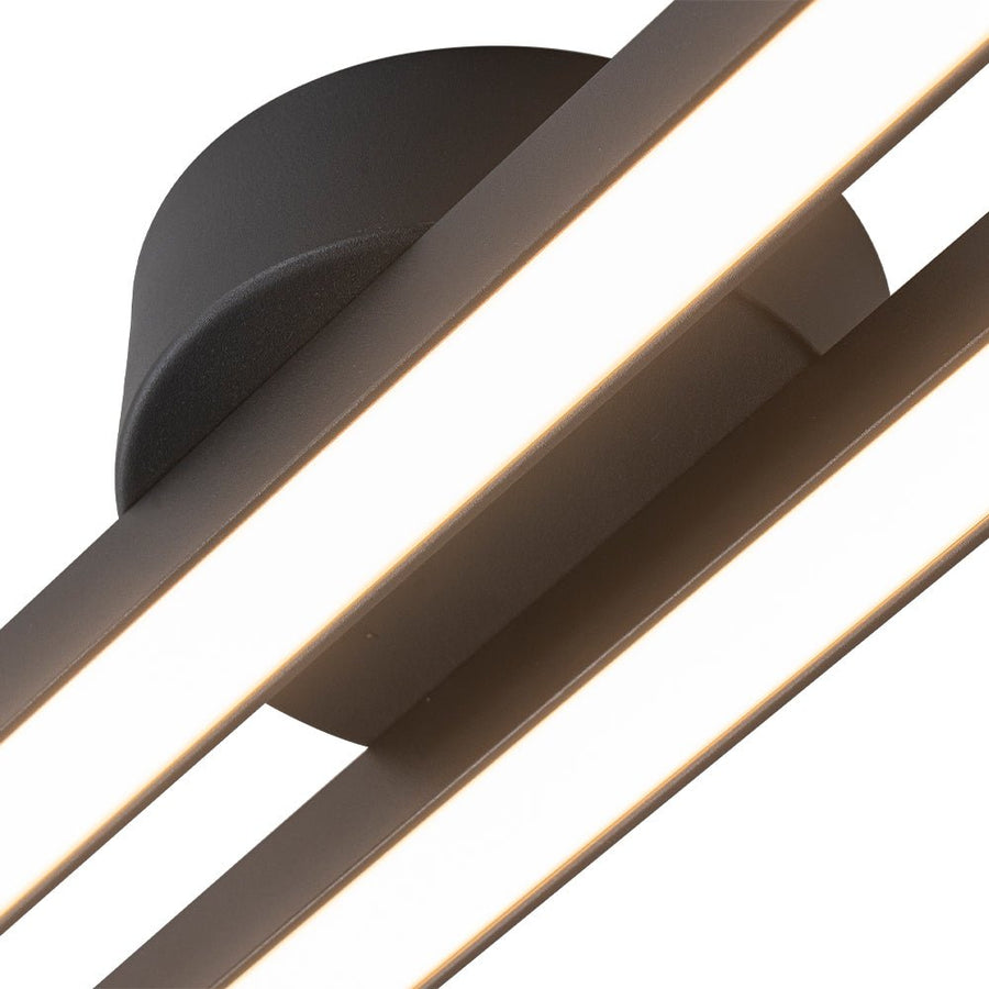 Farmhouze Light - Minimalist 2 - Light Linear Dimmable LED Semi Flush Wall Light - Wall Sconce - 47in/6000K - 