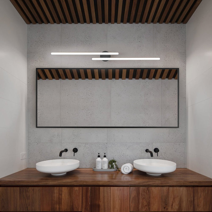 Farmhouze Light - Minimalist 2 - Light Linear Dimmable LED Semi Flush Wall Light - Wall Sconce - 47in/6000K - 