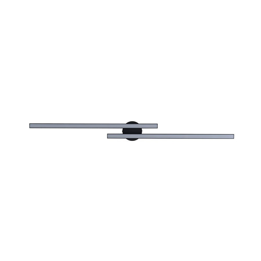Farmhouze Light - Minimalist 2 - Light Linear Dimmable LED Semi Flush Wall Light - Wall Sconce - 47in/6000K - 