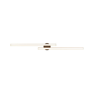 Farmhouze Light - Minimalist 2 - Light Linear Dimmable LED Semi Flush Wall Light - Wall Sconce - 47in/6000K - 