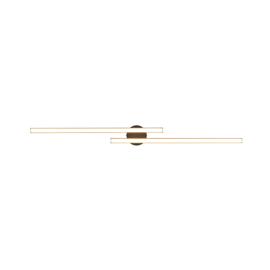 Farmhouze Light - Minimalist 2 - Light Linear Dimmable LED Semi Flush Wall Light - Wall Sconce - 47in/6000K - 