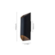 Load image into Gallery viewer, Farmhouze Light - Minimalist Black 2 - Light Metal Semi - Tube Outdoor Wall Sconce - Wall Sconce - 1 Pack - 
