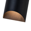 Load image into Gallery viewer, Farmhouze Light - Minimalist Black 2 - Light Metal Semi - Tube Outdoor Wall Sconce - Wall Sconce - 1 Pack - 
