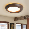 Load image into Gallery viewer, Farmhouze Light-Minimalist Farmhouse Dimmable LED Faux Wood Halo Ceiling Light-Ceiling Light-Walnut-

