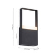 Load image into Gallery viewer, Farmhouze Light-Minimalist Waterproof Dimmable LED Square Outdoor Wall Light-Wall Sconce-2 Units-
