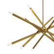 Load image into Gallery viewer, Farmhouze Light - Modern 12 - Light Brass Adjustable Linear Arm Sputnik Chandelier - Chandelier - Brass - 
