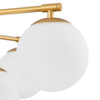 Load image into Gallery viewer, Farmhouze Light - Modern 12 - Light White Glass Globe Bubble Sputnik Ceiling Light - Ceiling Light - Brass - 
