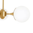 Load image into Gallery viewer, Farmhouze Light-Modern 3-Light Frosted Glass Globe Sputnik Semi Flush-Ceiling Light-Brass-
