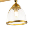 Load image into Gallery viewer, Farmhouze Light-Modern 4-Light Adjustable Glass Bell Shade Ceiling Track Light-Ceiling Light-Brass-
