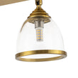 Load image into Gallery viewer, Farmhouze Light-Modern 4-Light Adjustable Glass Bell Shade Ceiling Track Light-Ceiling Light-Brass-
