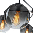 Load image into Gallery viewer, Farmhouze Light-Modern 5-Light Glass Globe Bubble Round Sputnik Chandelier-Chandelier-Gray + Black-
