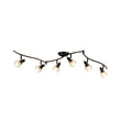 Load image into Gallery viewer, Farmhouze Light - Modern 6 - Light Branched Linear Crystal Spotlight Track Light - Ceiling Light - Black - 
