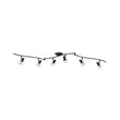 Load image into Gallery viewer, Farmhouze Light - Modern 6 - Light Branched Linear Crystal Spotlight Track Light - Ceiling Light - Black - 
