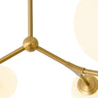 Load image into Gallery viewer, Farmhouze Light-Modern 6-Light Brass Frosted Glass Globe Branched Chandelier-Chandelier-Brass-
